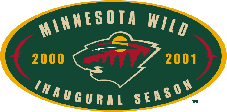 Minnesota Wild 2001 Anniversary Logo iron on transfers for clothing